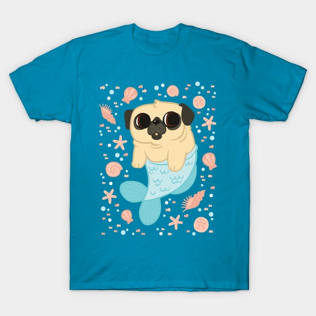 Mer-Pug T-Shirt by Soft Biology